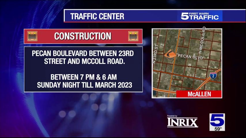 Lane reductions expected in McAllen as part of TxDOT project on SH 495