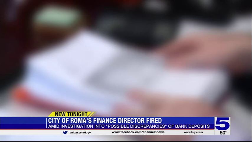 City of Roma’s finance director fired amid investigation into ‘possible discrepancies’ in the city’s bank account