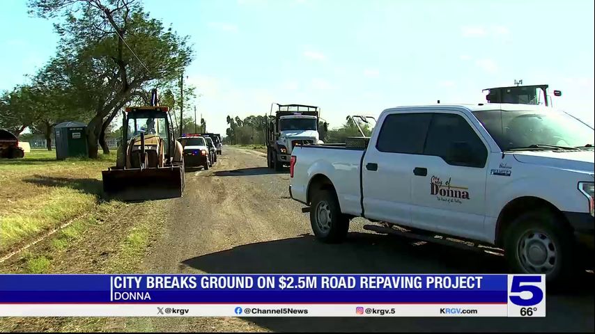 City of Donna breaks ground on $2.5 million road project