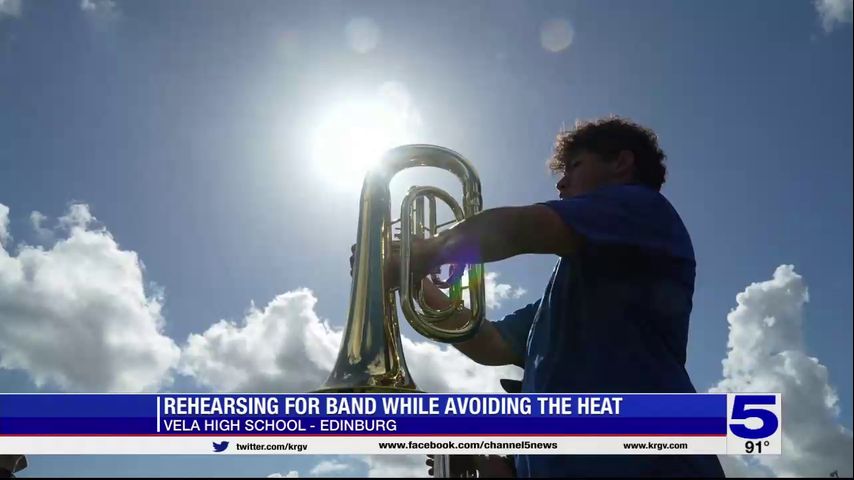 School marching bands take precautions as they practice in the heat - Vimarsana News