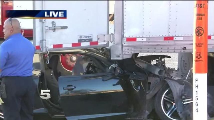 Police Working to Clear Scene of Rear-End Crash