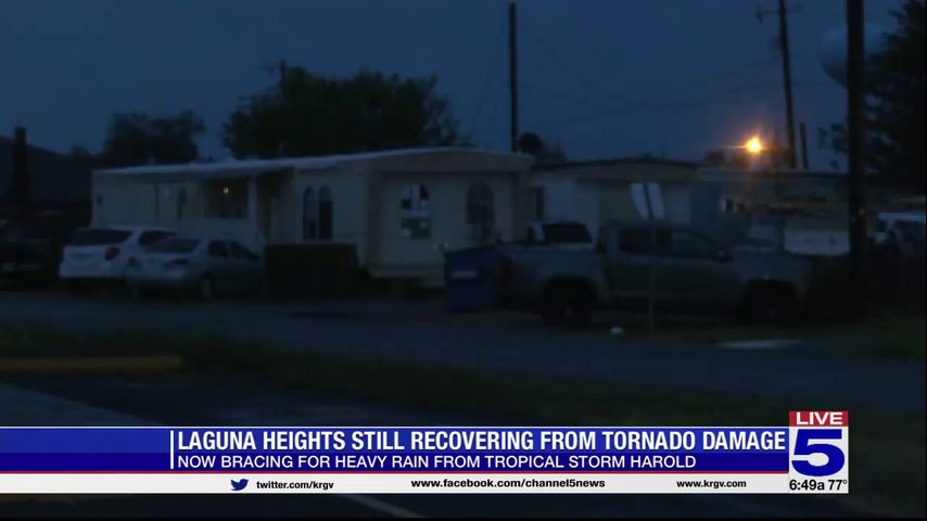 Laguna Heights, still recovering from deadly May tornado, deals with heavy rainfall from Tropical Storm Harold