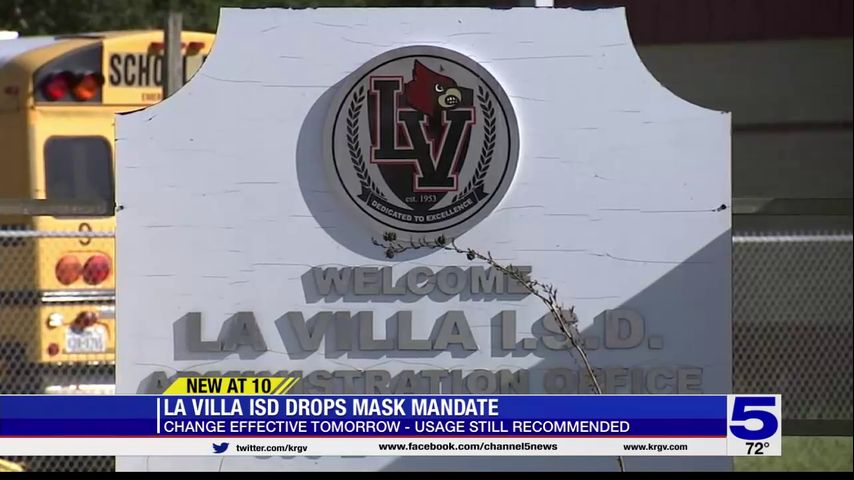 La Villa ISD lifts mask mandate