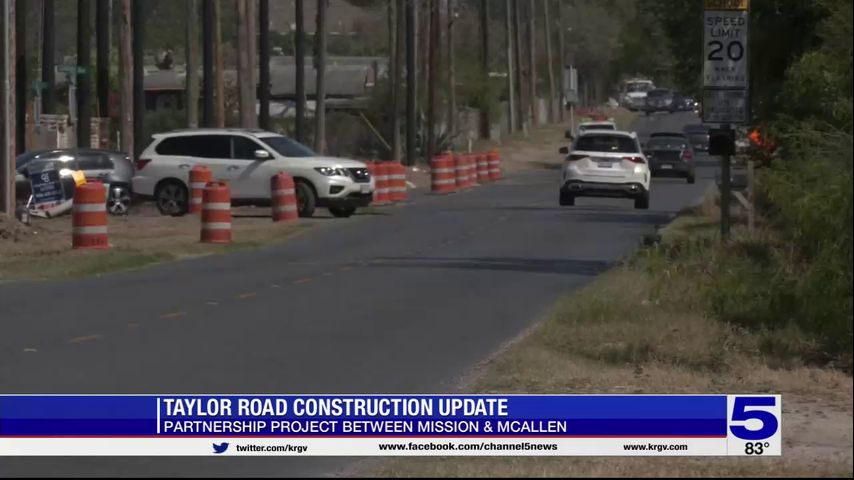 Mission, McAllen and TxDOT partnering up on project to expand Taylor Road