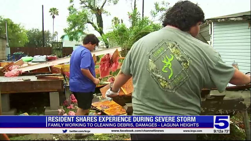 Laguna Heights family working to repair home after deadly tornado damages it