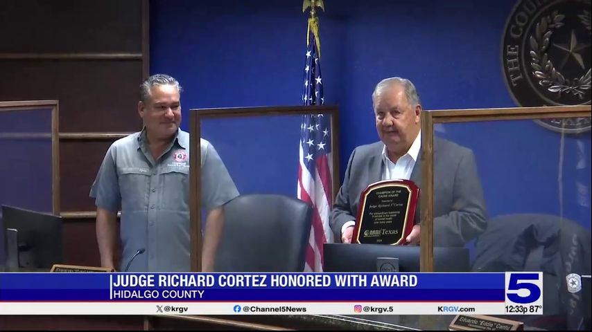 Hidalgo County judge awarded for providing mental health resources to community