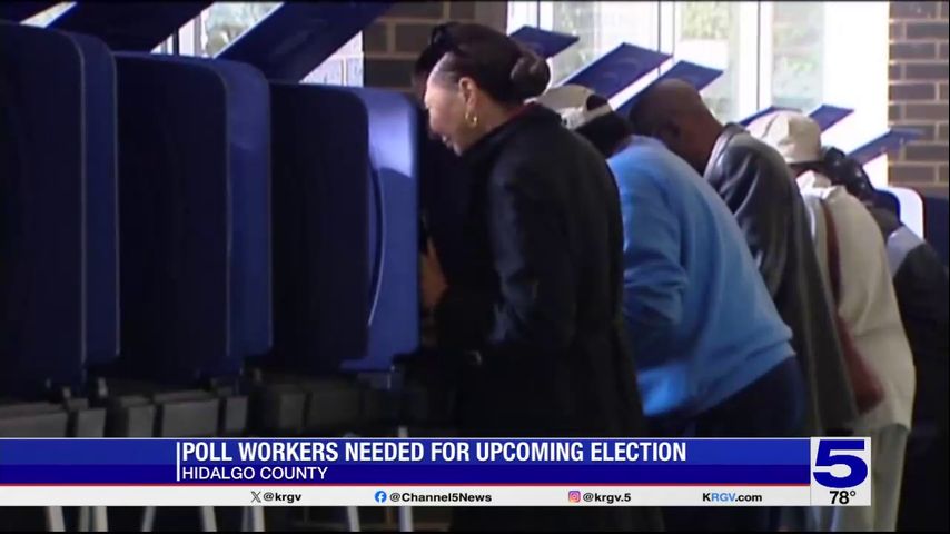 Hidalgo County still needs more than 200 poll workers for upcoming election