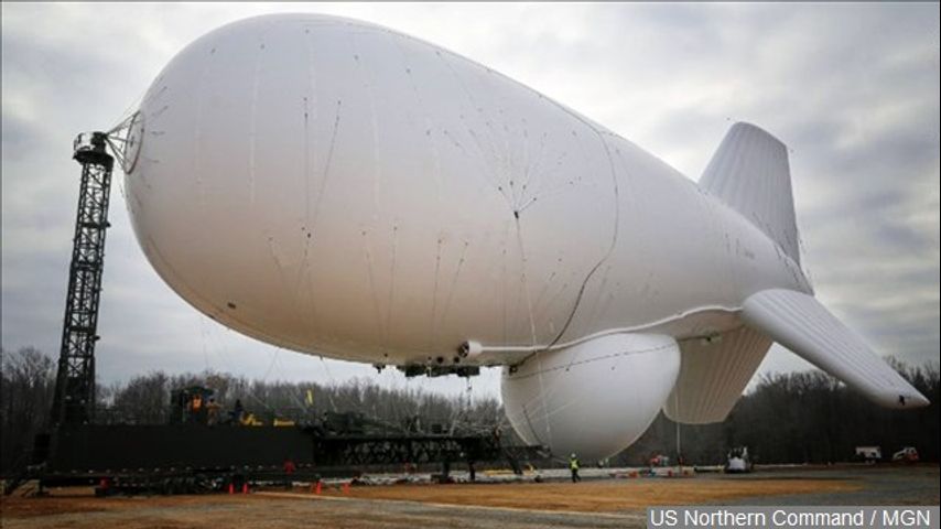 Fighter jets track military blimp drifting over Pennsylvania