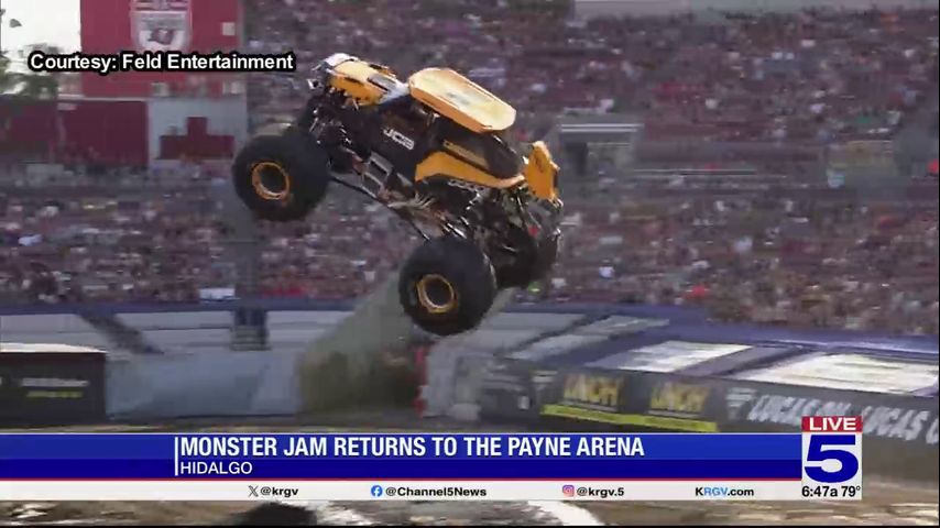 Monster Jam returns to the Payne Arena in Hidalgo