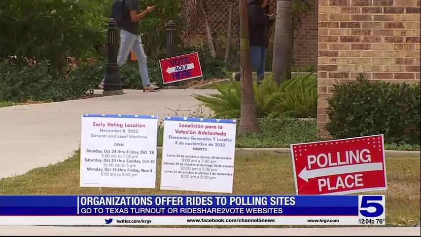 Organizations offering free rides to polling sites