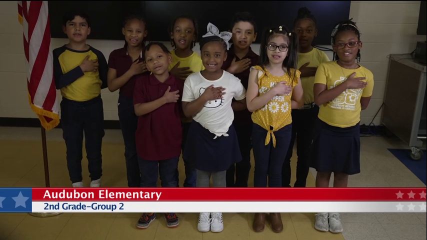 The Pledge of Allegiance, Audubon Elementary, 2nd Grade, Group 2