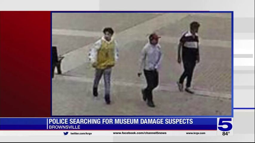Brownsville police seeking three males in connection with broken window at Brownsville Children's Museum