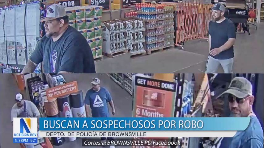 Policía de Brownsville busca a sospechosos de robo en Home Depot de Morrison Road