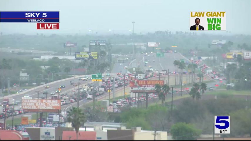 Accident near Weslaco on the expressway backing up traffic