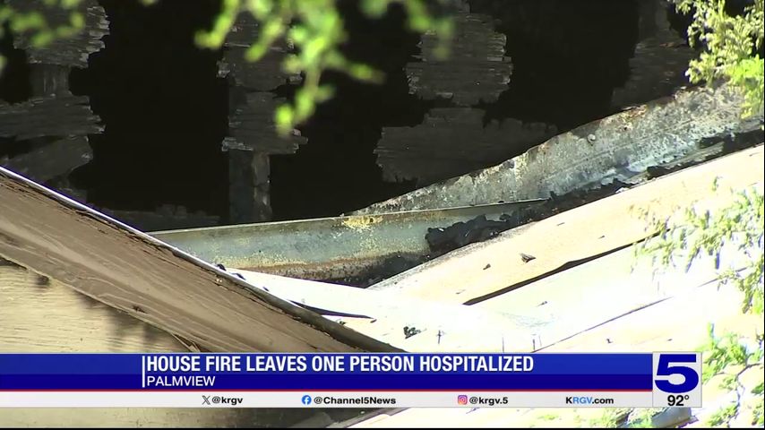 Palmview house fire hospitalizes one person