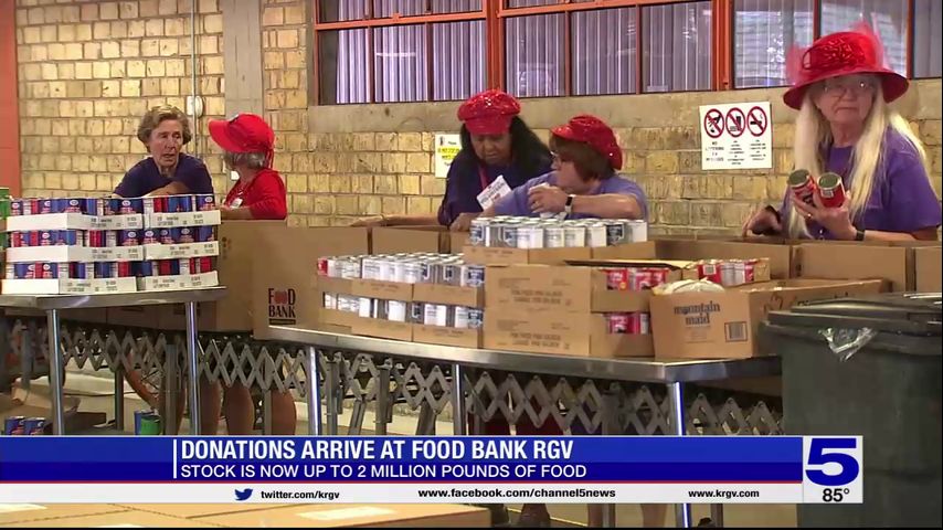 Donations arrive at Food Bank RGV