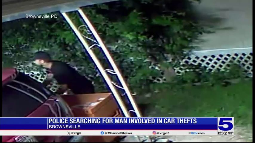 Brownsville police search for person of interest in vehicle thefts