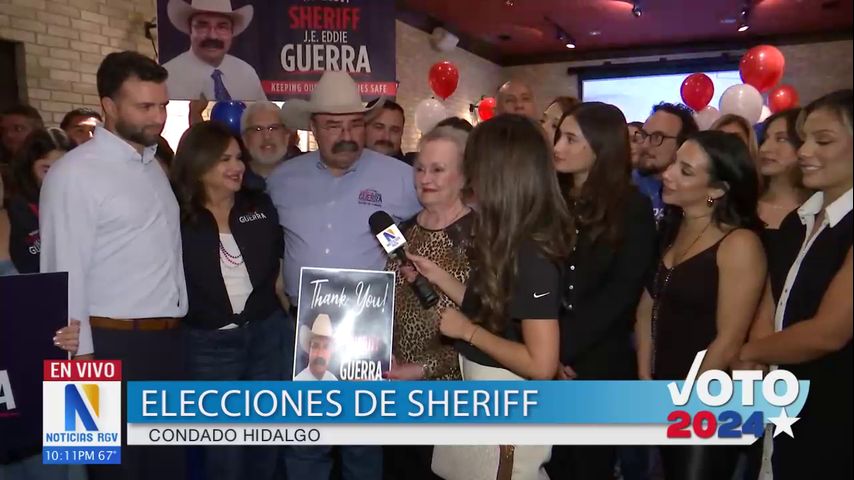 Resultados electorales no oficiales: Eddie Guerra lidera la carrera para Sheriff del Condado Hidalgo