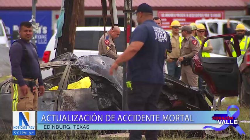 Identifican a la segunda víctima del accidente mortal de varios vehículos en Edinburg