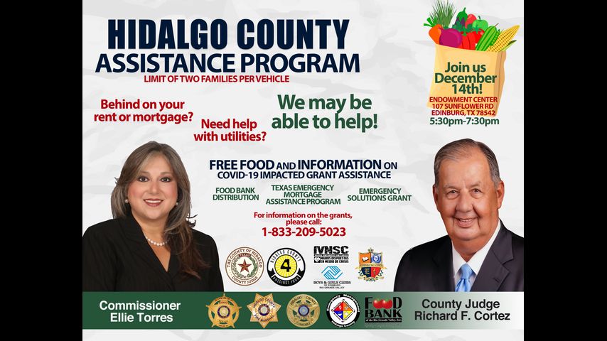 Hidalgo County holding third pop-up event for families in need of food, financial assistance