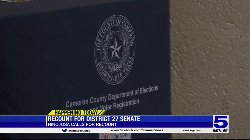 Recount for Texas Senate District 27 to begin