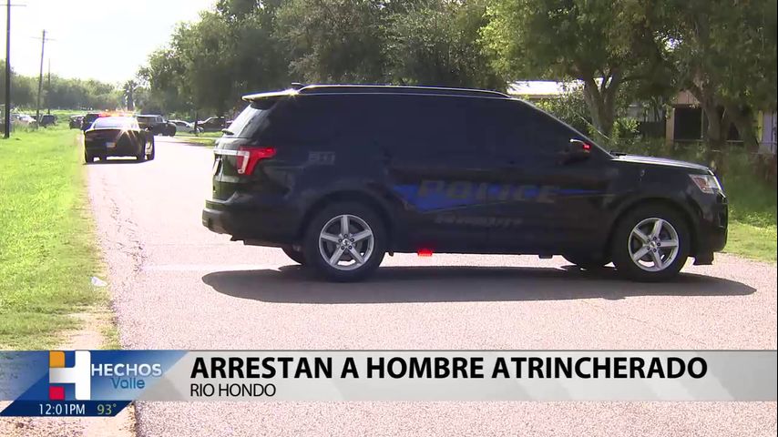 Arrestan a hombre atrincherado en Río Hondo