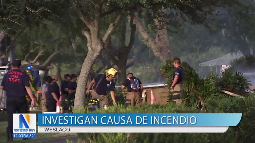 Investigan las causas del incendio en un edificio en Weslaco