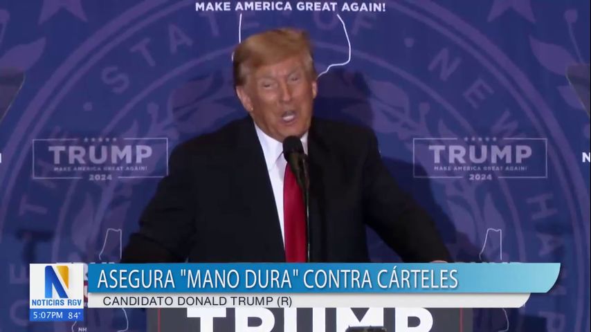 Expresidente Donald Trump asegura poder combatir carteles de México