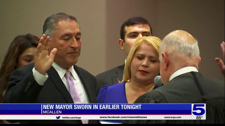 'We're going to hit the ground running': Javier Villalobos sworn in as McAllen mayor