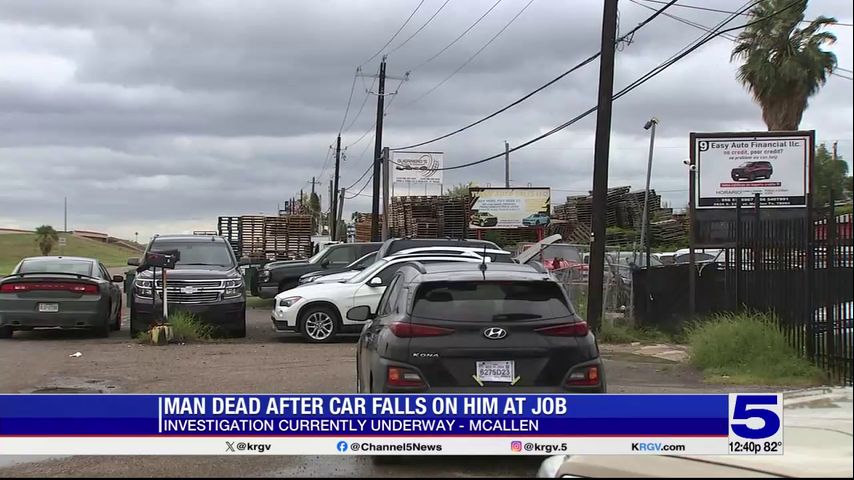 Police: Man dies after vehicle falls on him at a McAllen business