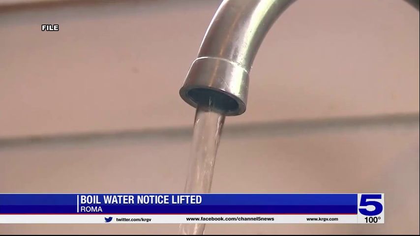 Boil water notice lifted for city of Roma residents