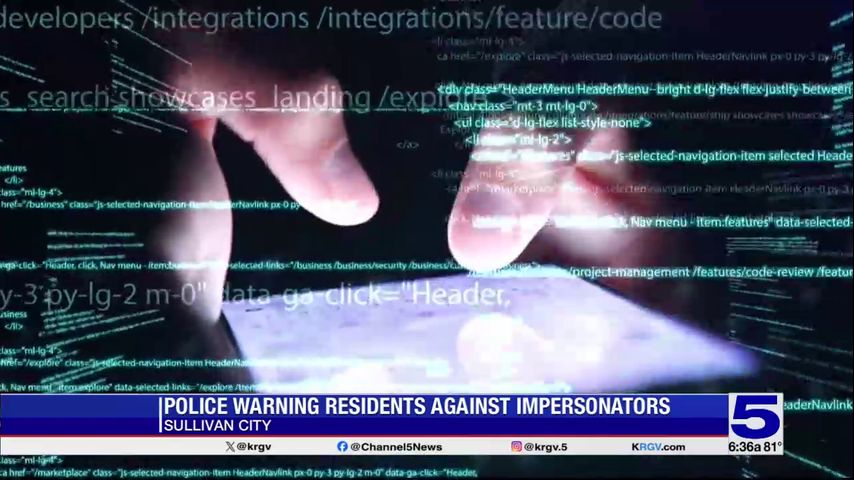 Sullivan City police warning residents of scammers impersonating police