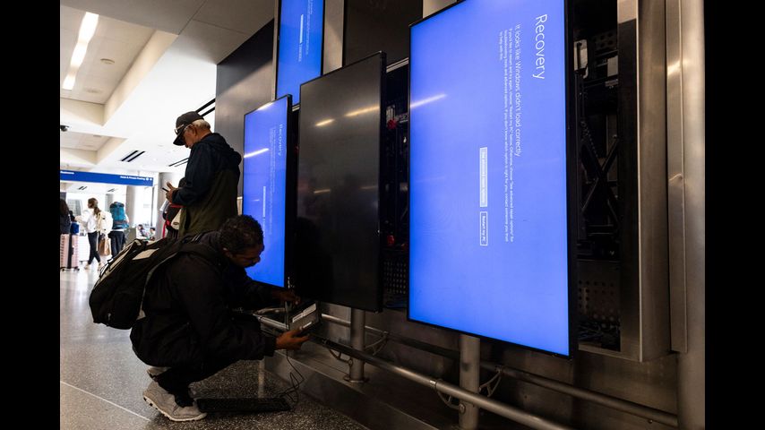 Restorations are ongoing after global tech outage strands thousands at airports, disrupts hospitals and agencies