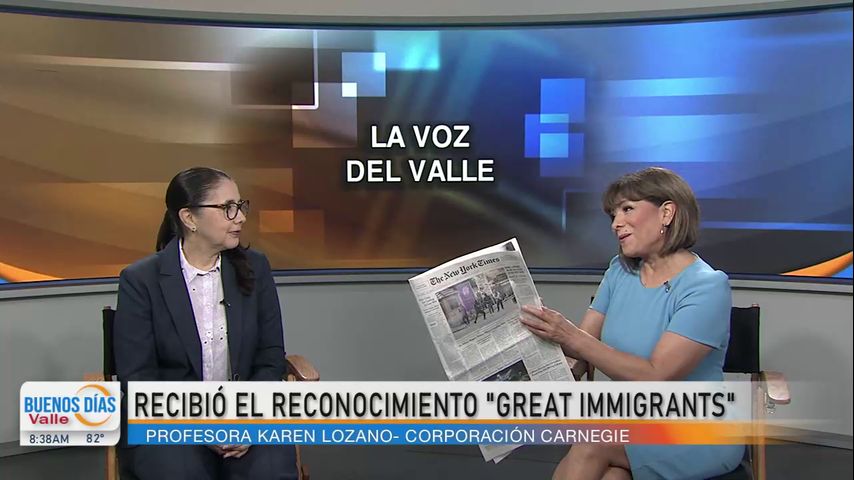La Voz del Valle: Profesora de UTRGV comparte el significado de recibir el reconocimiento 'Great Immigrants'