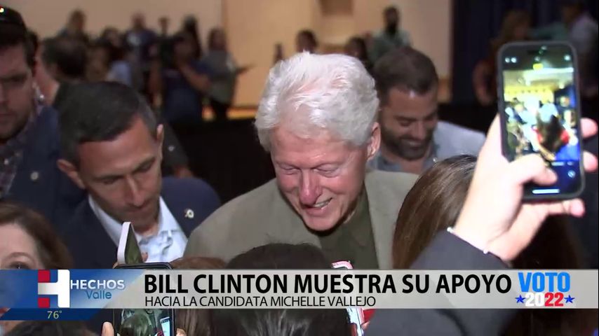 Bill Clinton muestra su apoyo hacia la candidata Michelle Vallejo