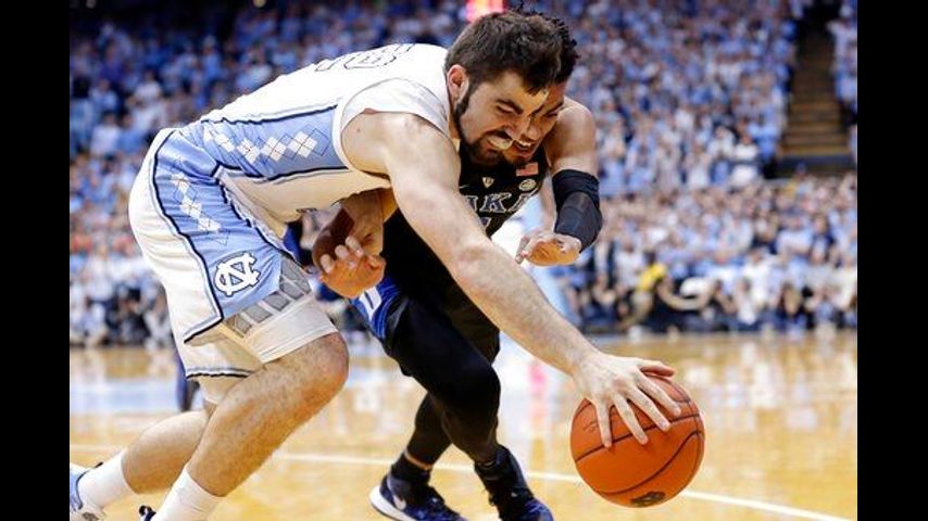 No. 3 UNC tops No. 4 Duke 79-70 to earn share of ACC title