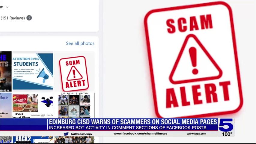 Edinburg CISD warns of scammers on their social media pages