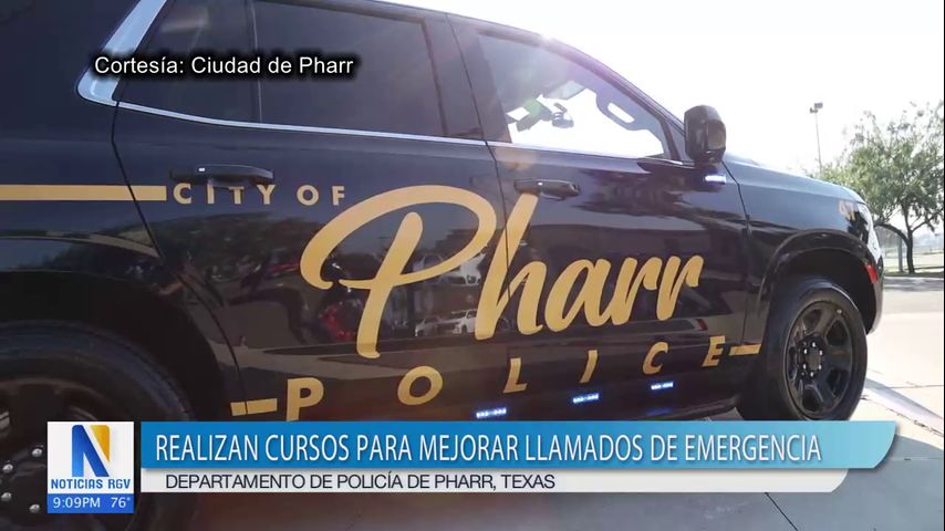 Policía de Pharr realiza cursos para mejorar llamados de emergencia