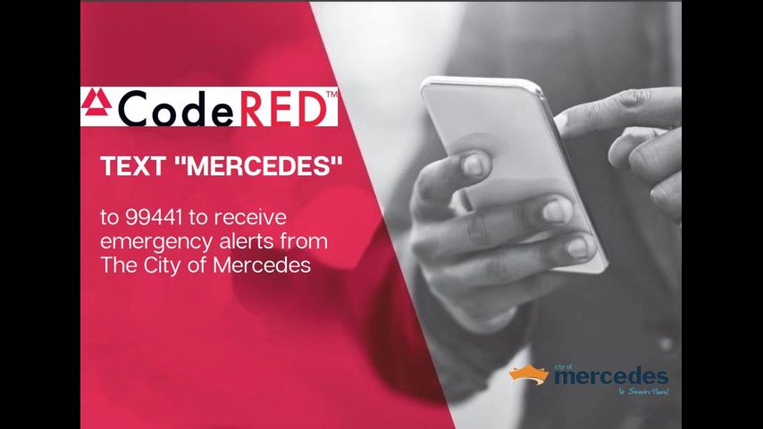 City of Mercedes urges residents to sign up for emergency notification system