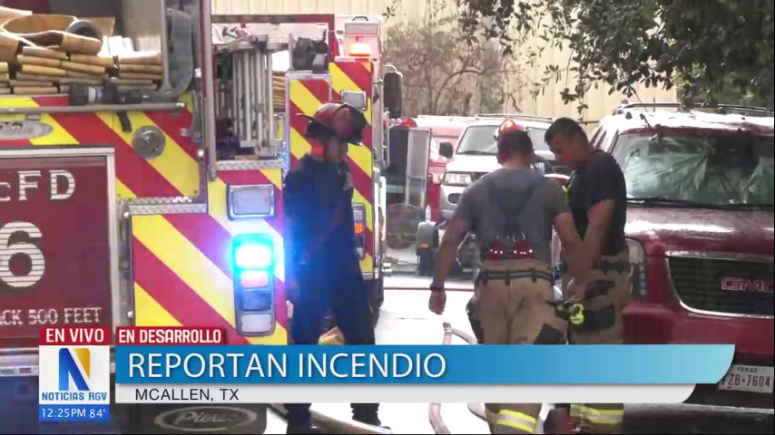 Reportan incendio de última hora en McAllen