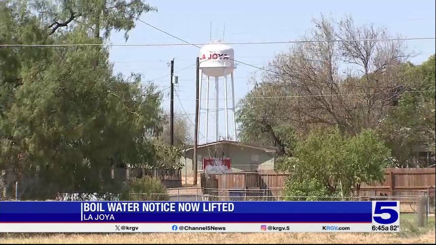 Boil water notice lifted in La Joya