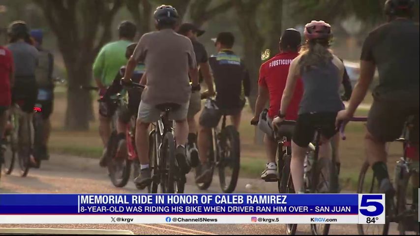 Memorial ride held in honor of 8-year-old boy hit by truck in Pharr