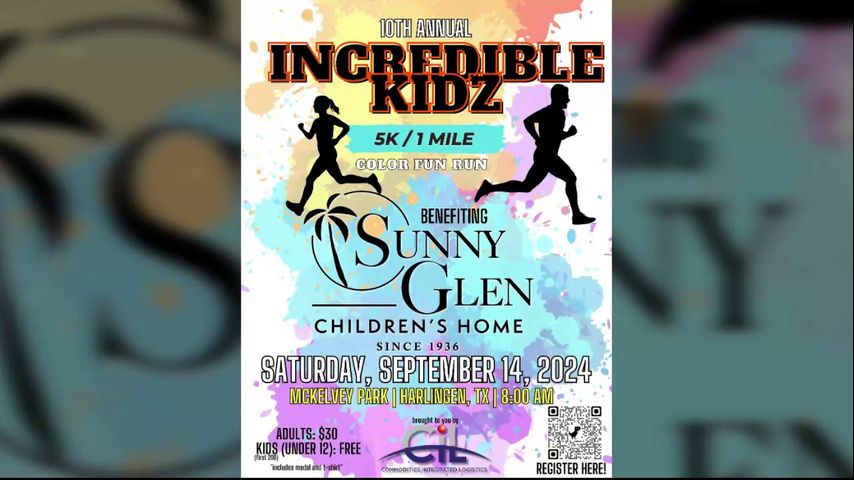 Color fun run to benefit Sunny Glen Children’s Home