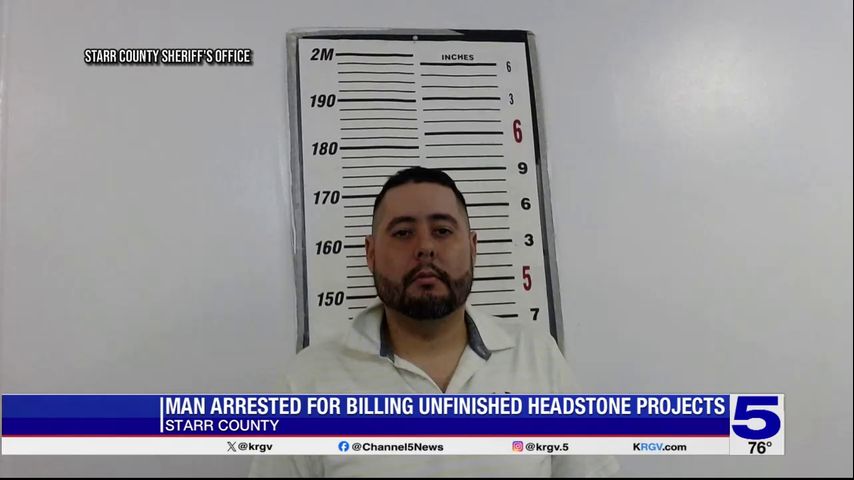 Rio Grande City headstone maker accused of stealing from customers