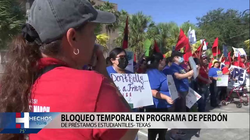 Realizan bloqueo temporal en el programa de condonación de préstamos estudiantiles