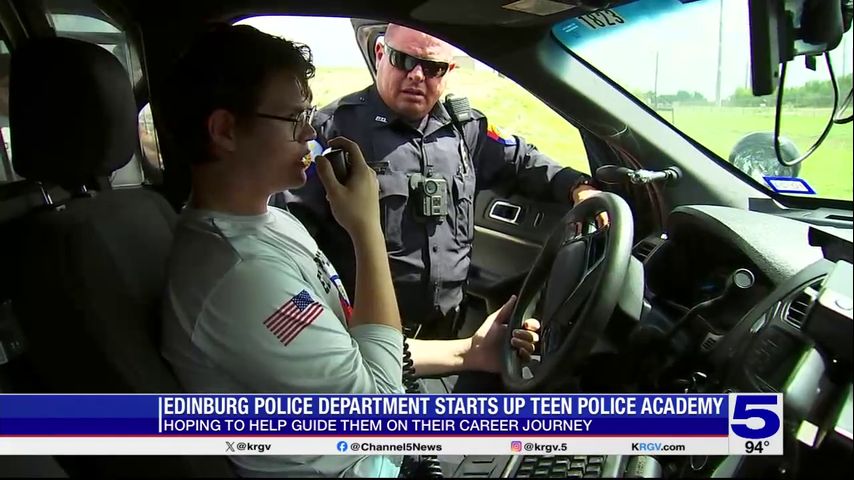 Valley youth taking part in Edinburg Teen Police Academy