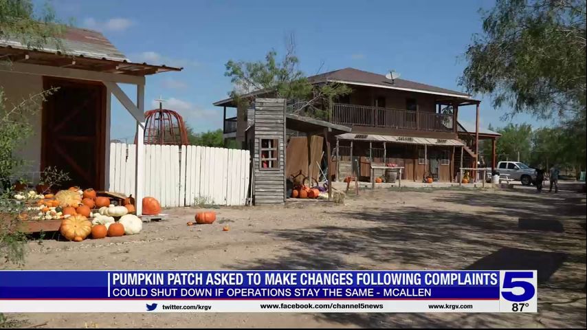 McAllen pumpkin patch faces shutdown following complaints; asked to make changes