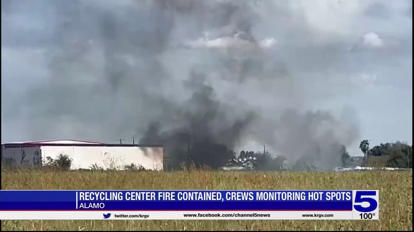 Alamo fire chief: Popping airbags may have caused fire at Alamo Recycling Center