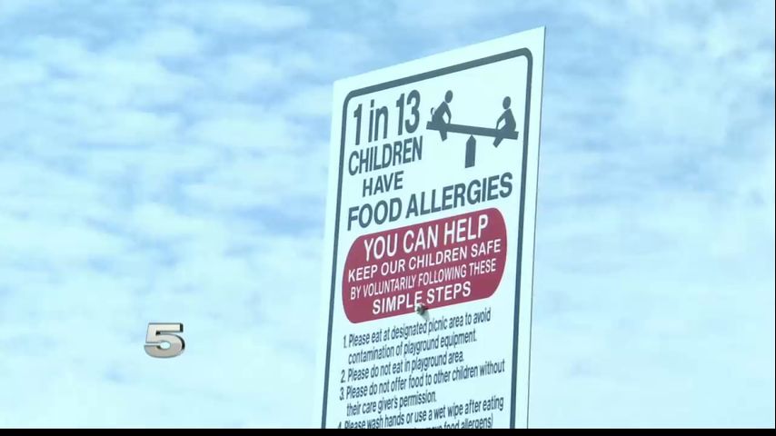 Signs Installed in Harlingen to Bring Awareness to Food Allergies in Playgrounds