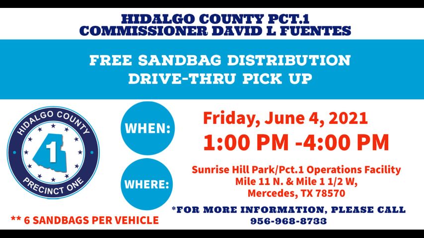 Hidalgo County Precinct 1 to distribute sandbags